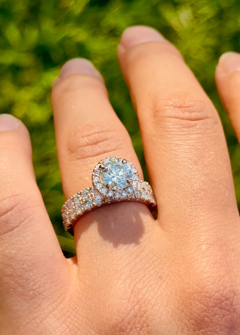 Halo Engagement Ring