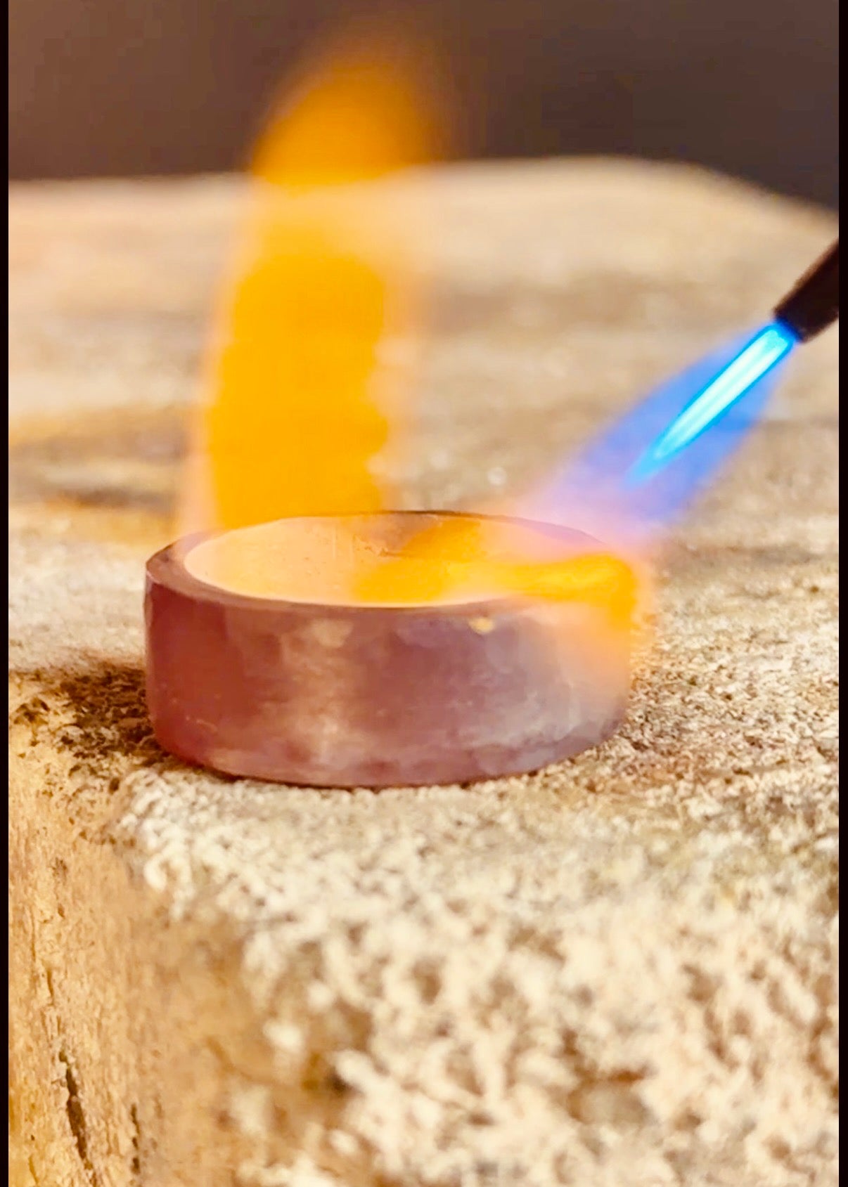 Gold Hammered Band 7mm