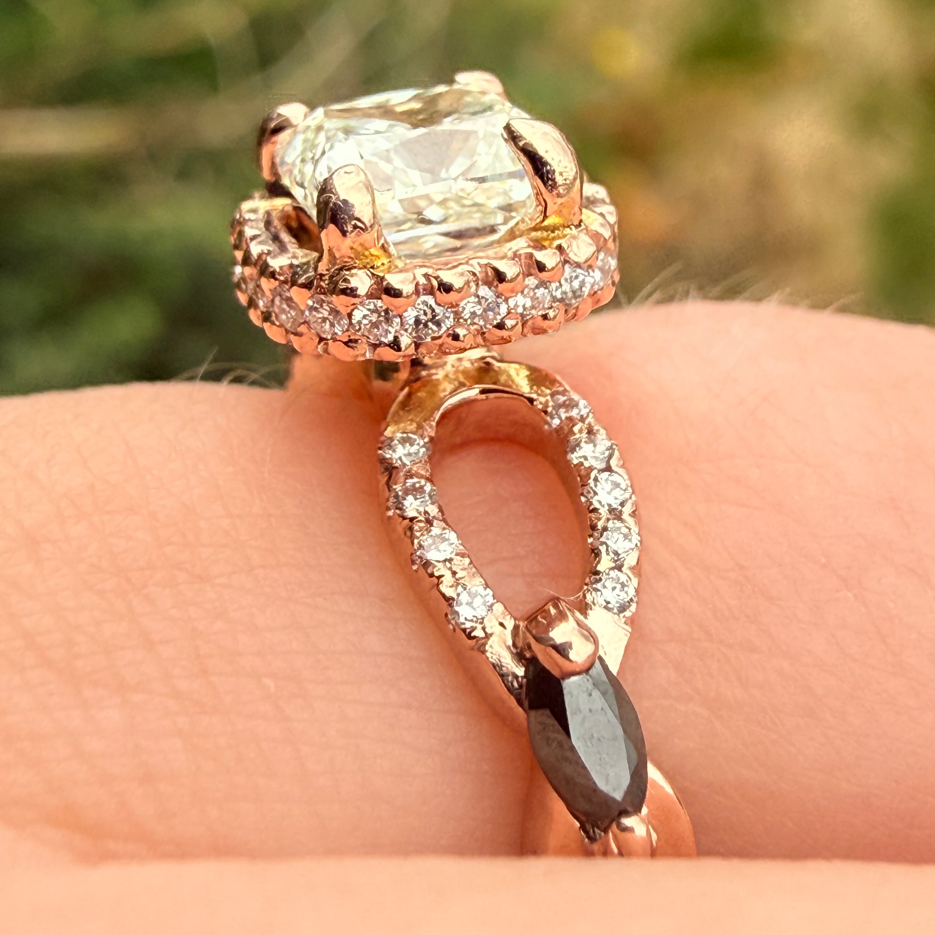 Vintage Rose Gold Engagement Ring