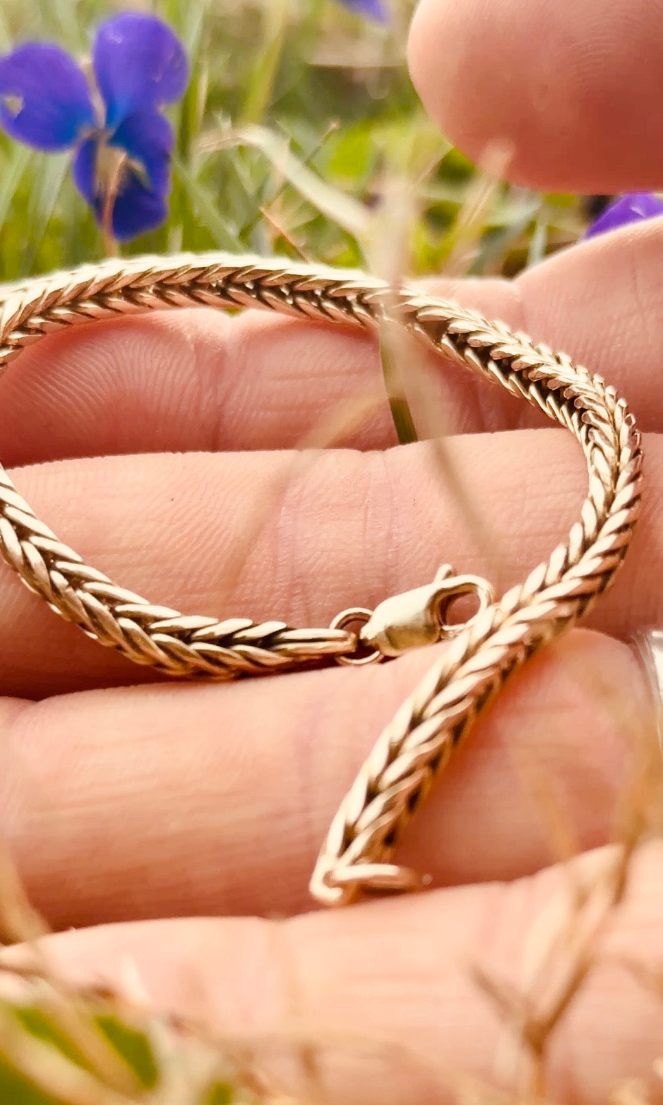 Gold Foxtail Bracelet