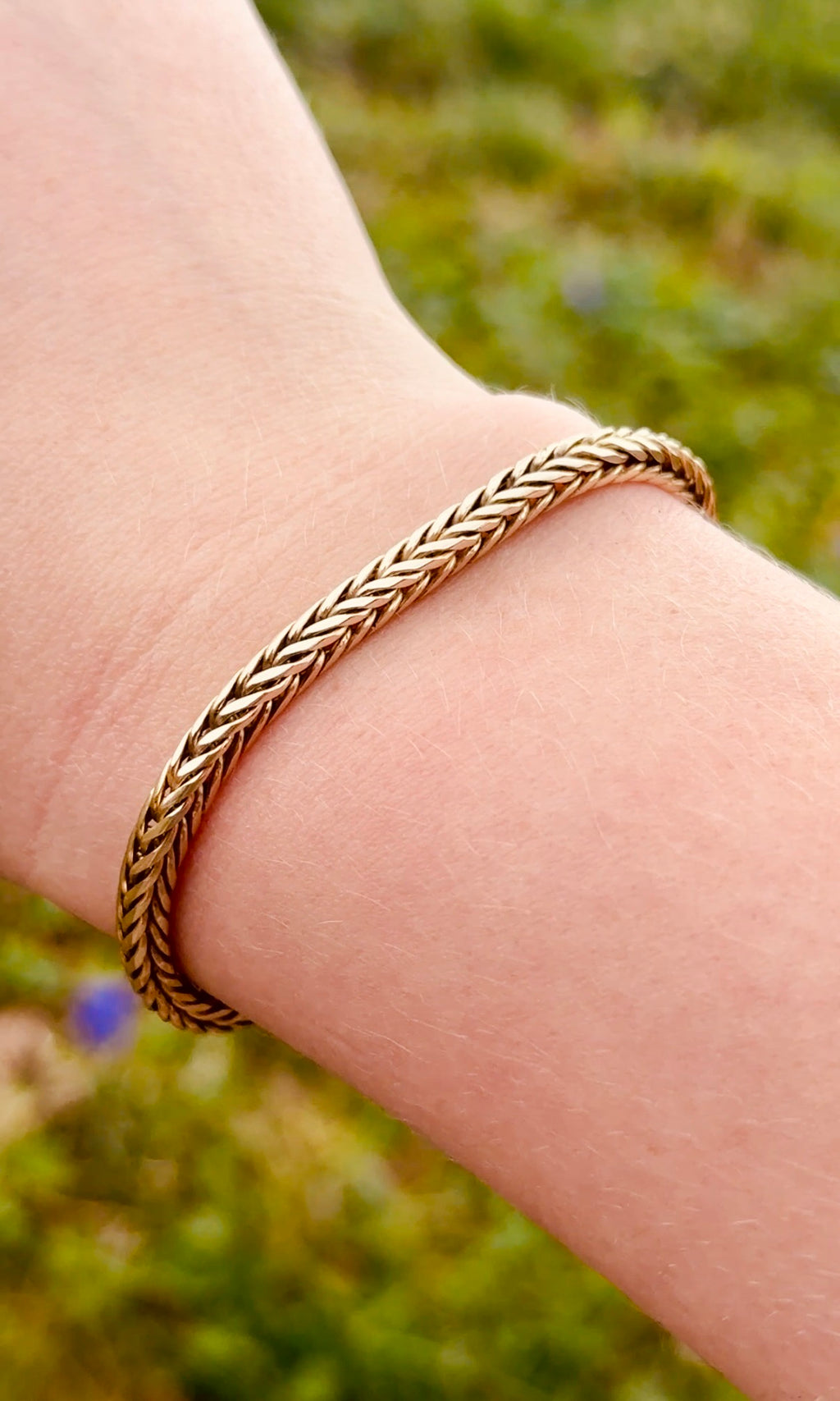 Gold Foxtail Bracelet