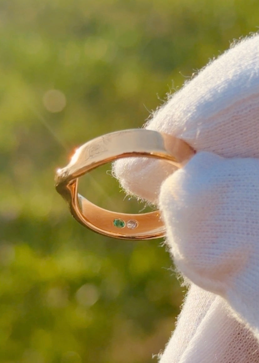 6mm Gold Mobius Ring