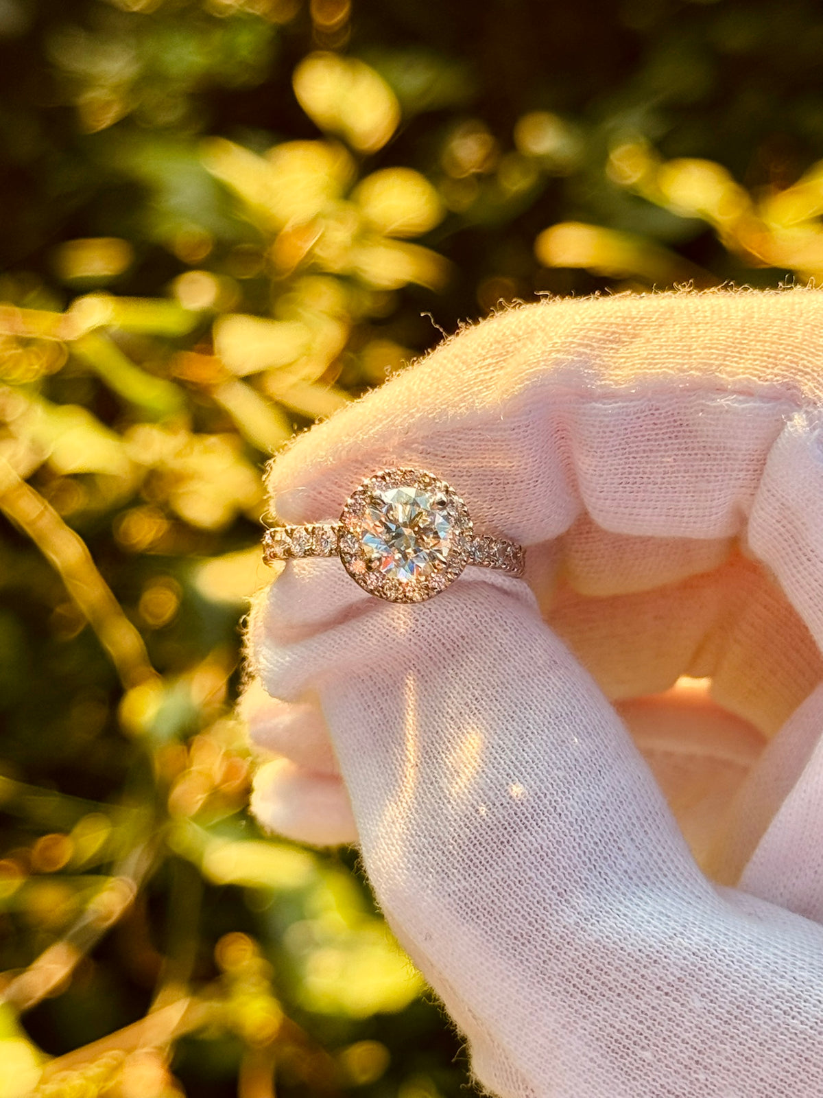Halo Engagement Ring