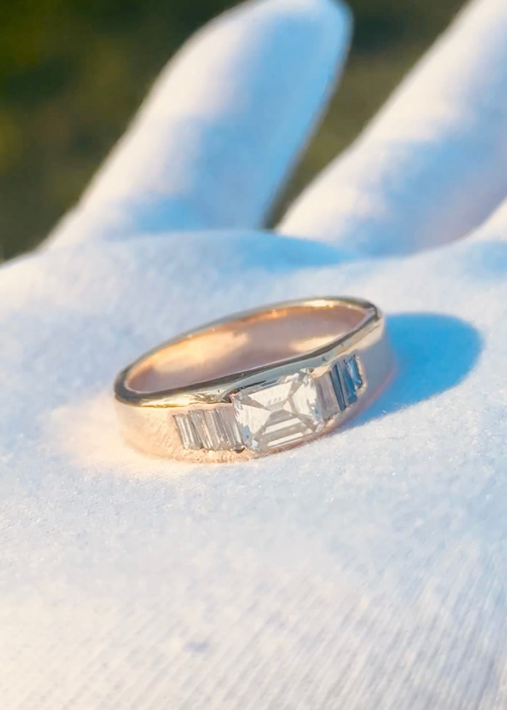 Diamond Surface Ring