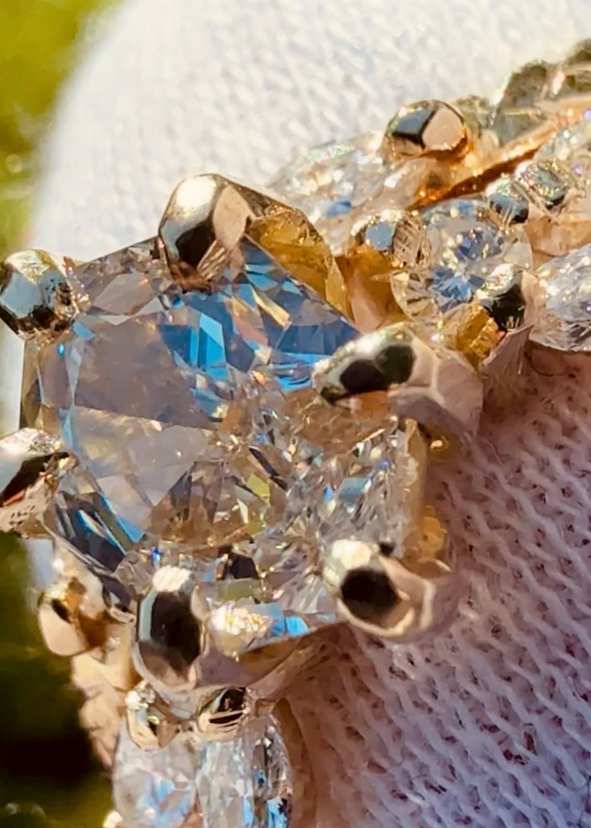 Hexagon Engagement Ring Set