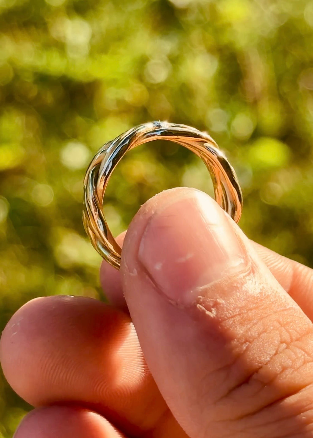 Double Braided Band W/ Gemstone