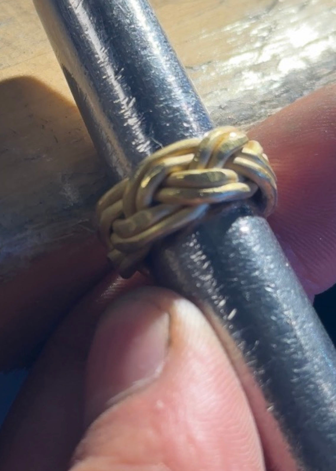Double Braided Band W/ Gemstone