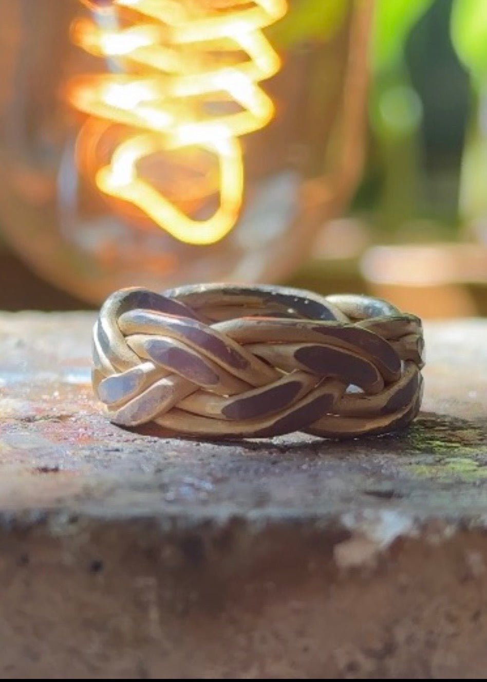 Double Braided Band W/ Gemstone