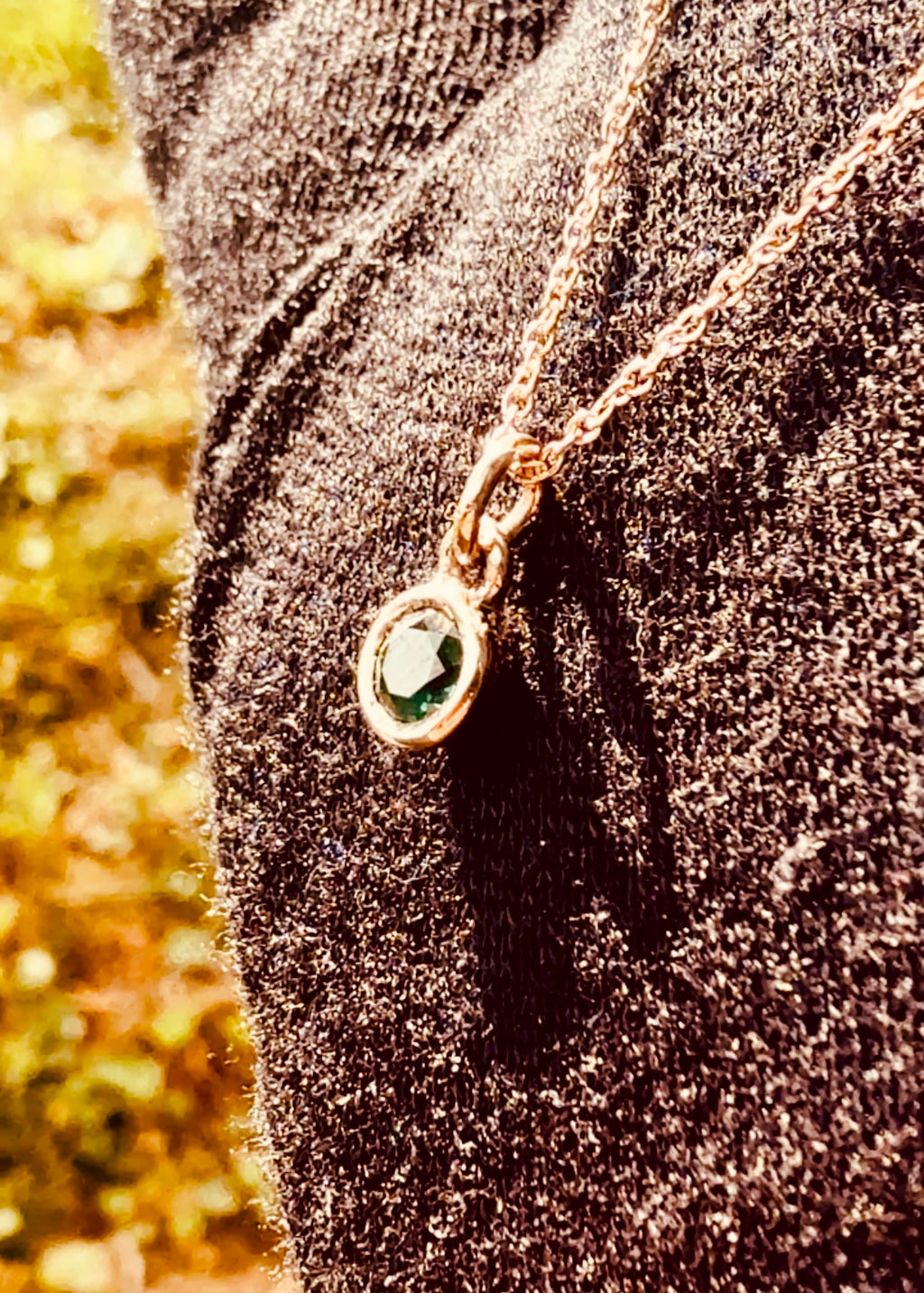 Gemstone Cup Pendant