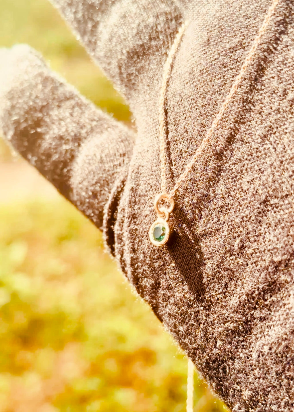 Gemstone Cup Pendant