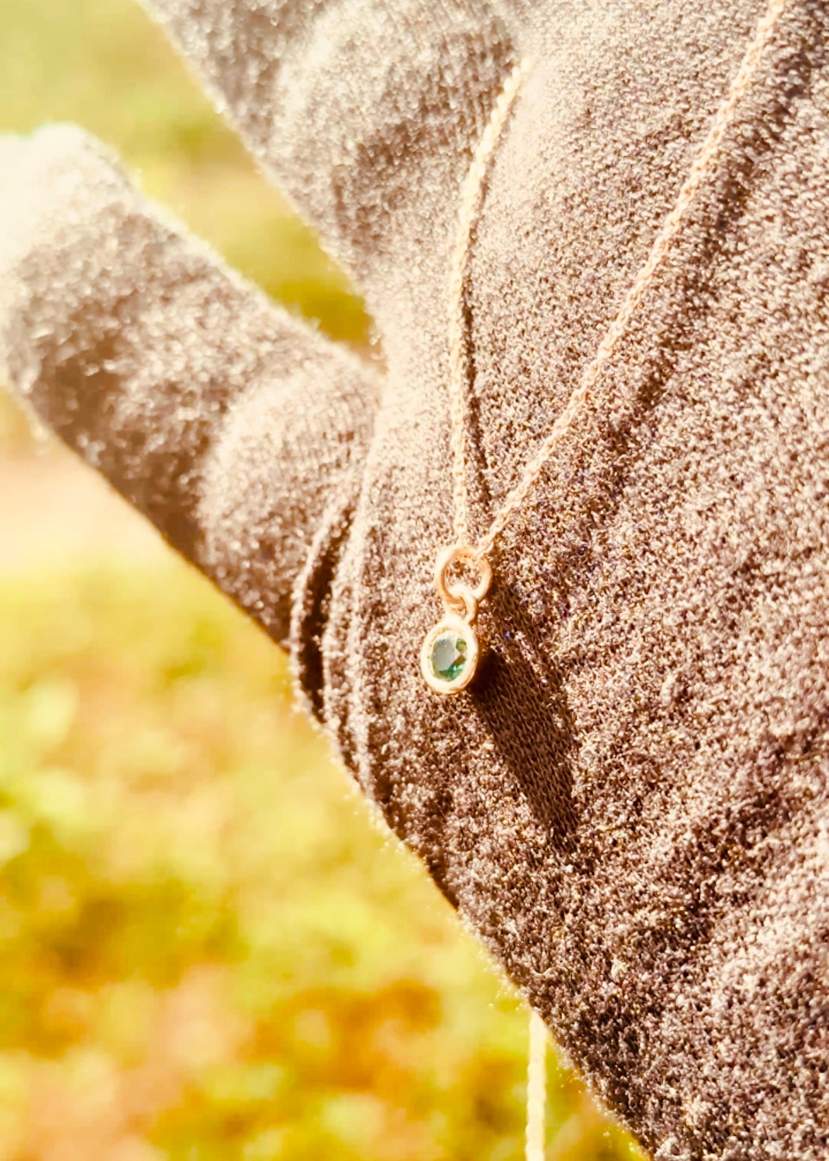 Gemstone Cup Pendant