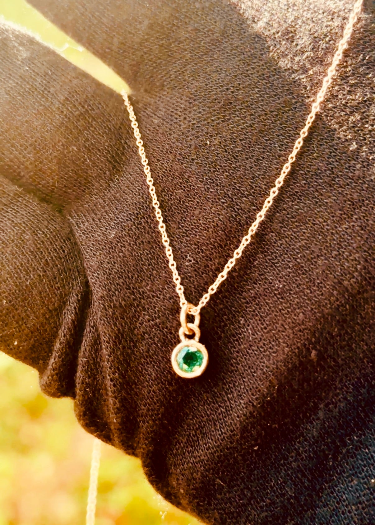 Gemstone Cup Pendant