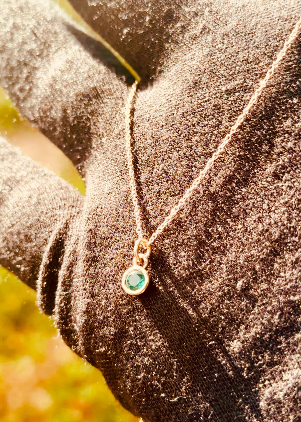 Gemstone Cup Pendant
