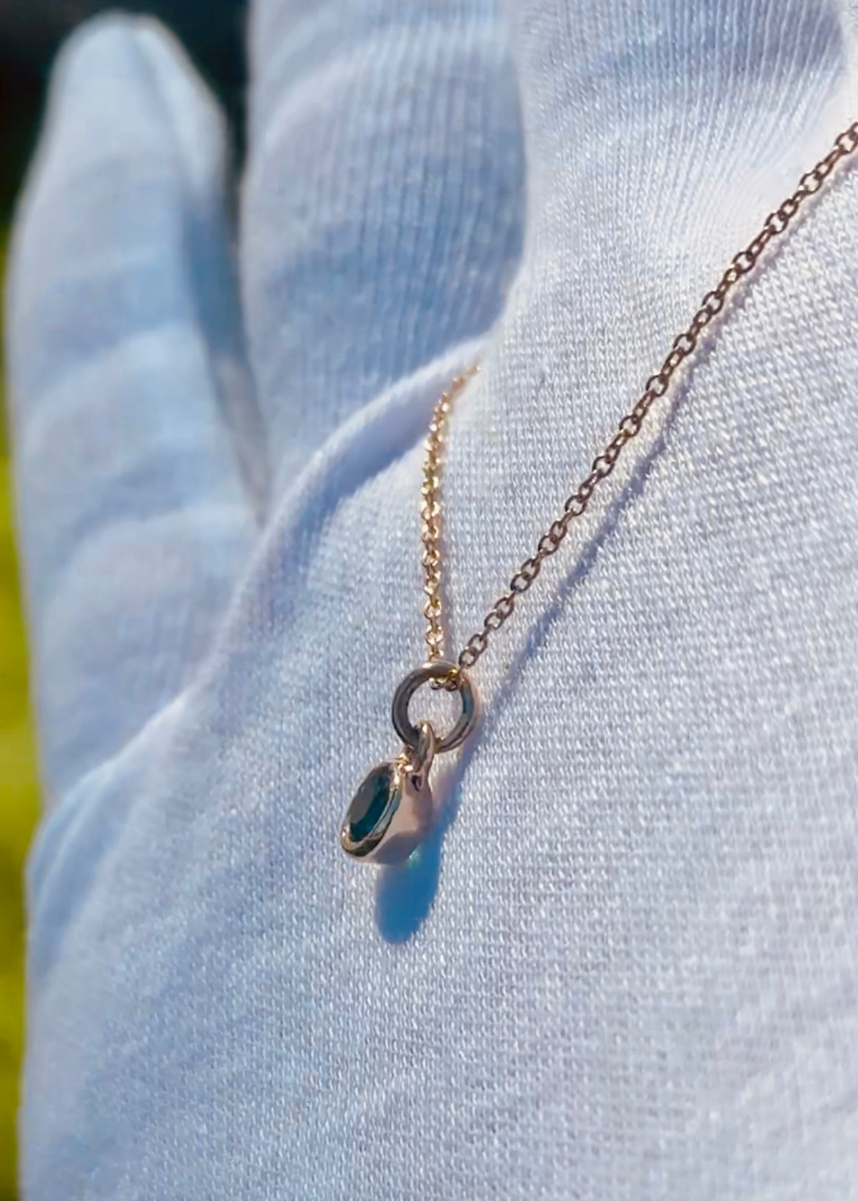 Gemstone Cup Pendant