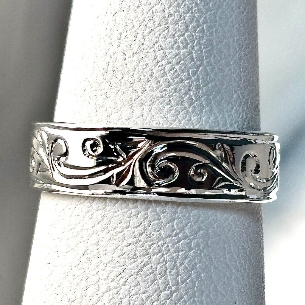 14k Hand-Engraved Band