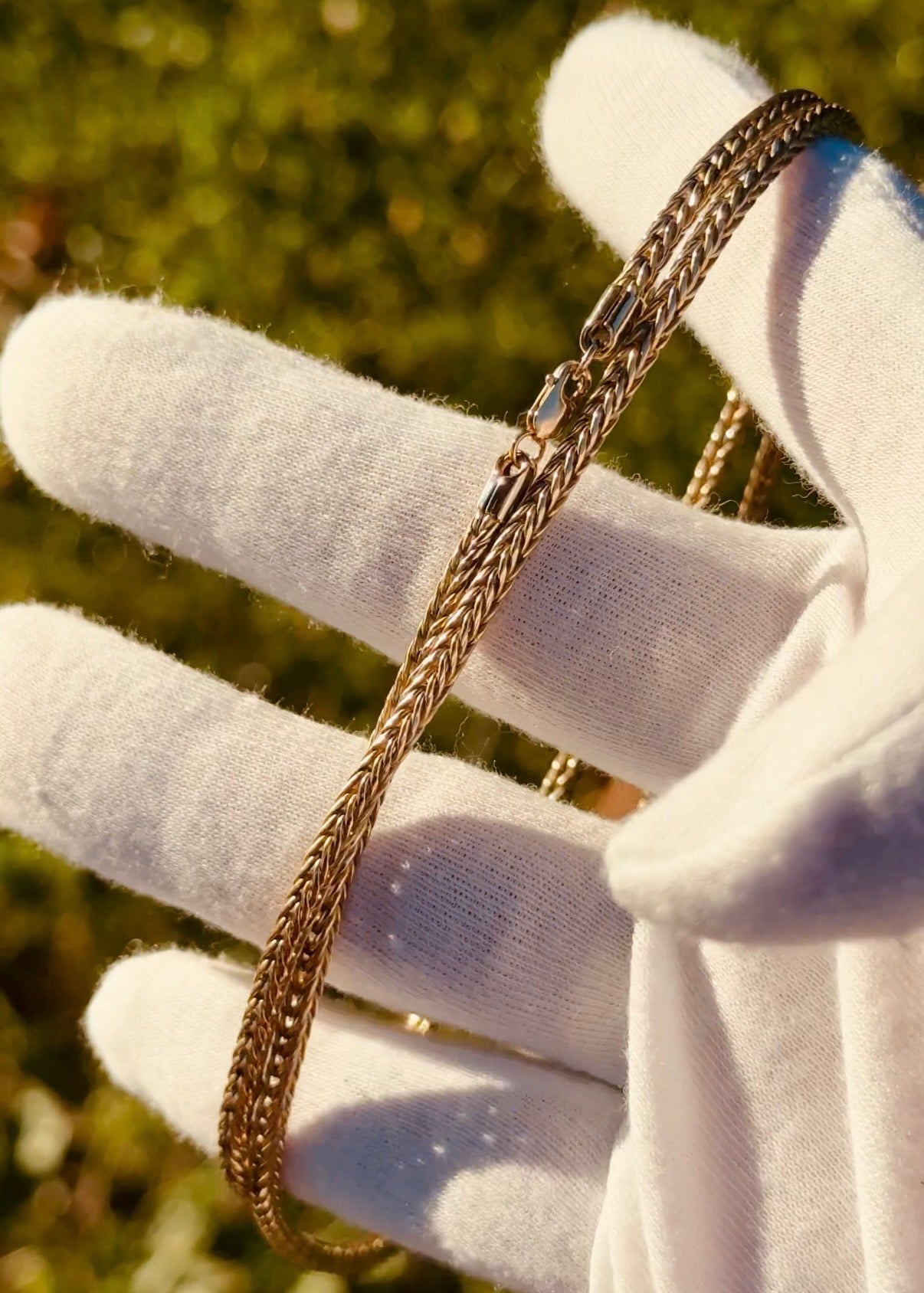 Gold Foxtail Necklace