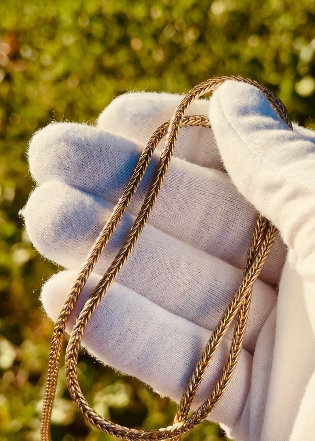 Gold Foxtail Necklace