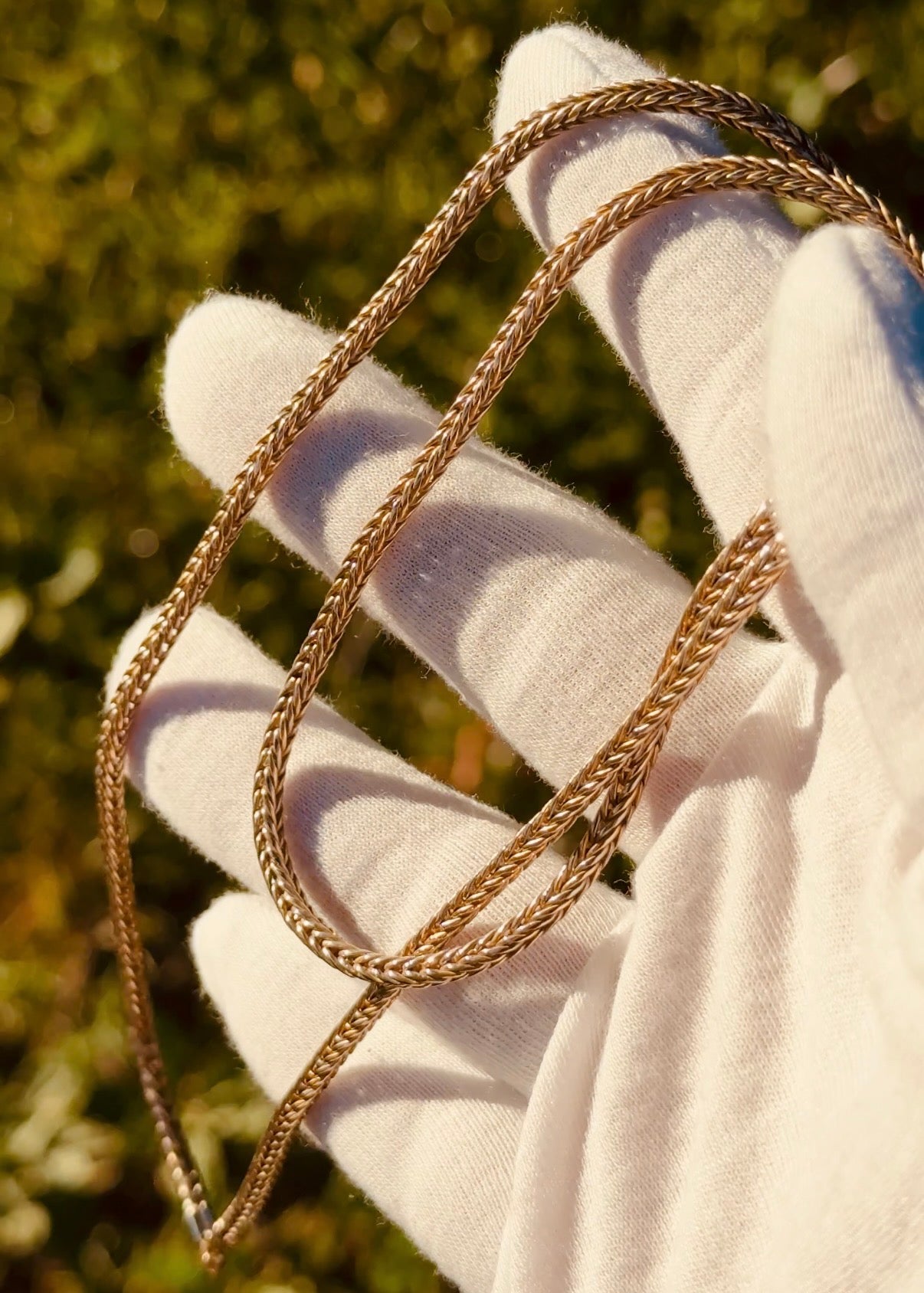 Gold Foxtail Necklace