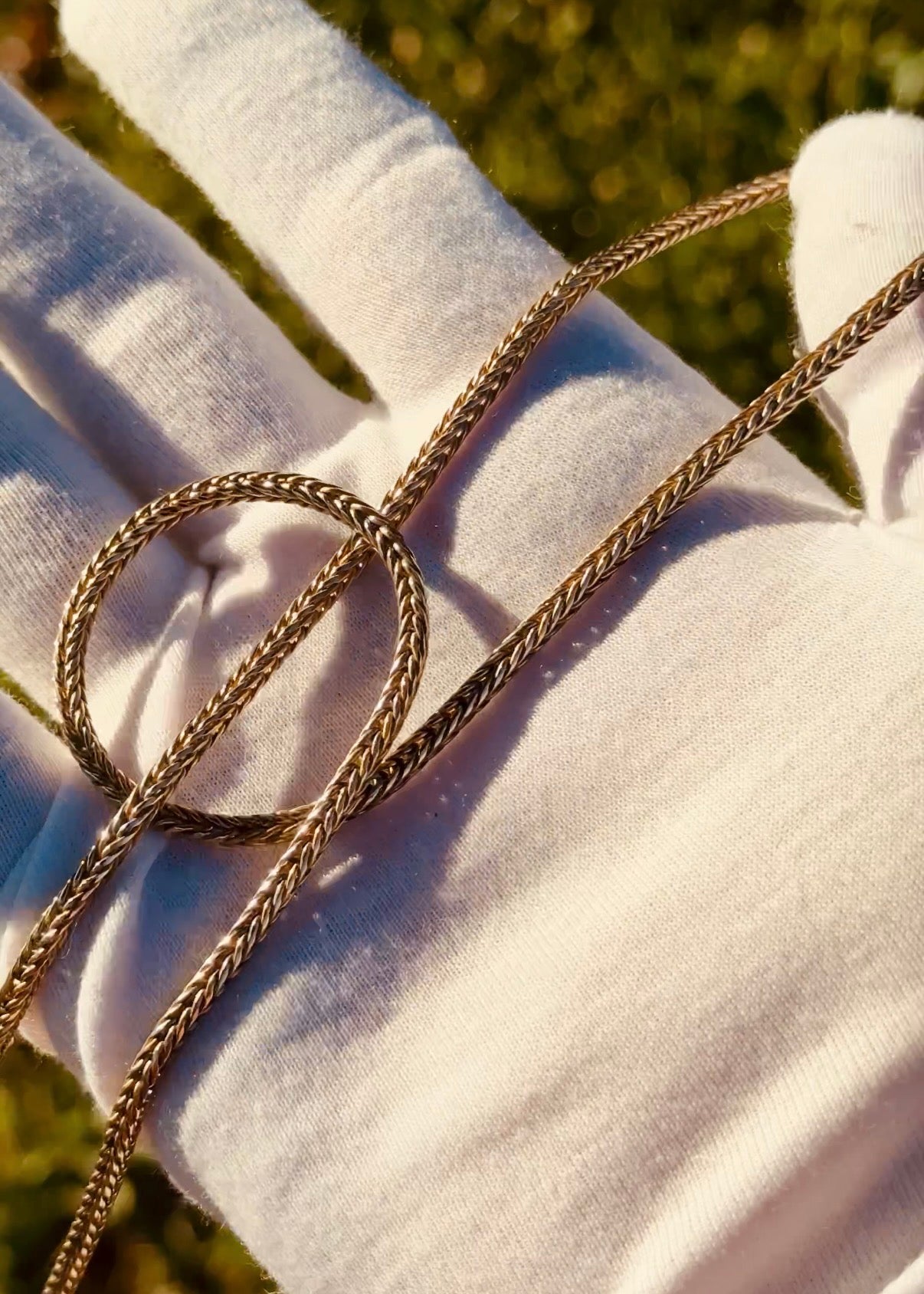 Gold Foxtail Necklace