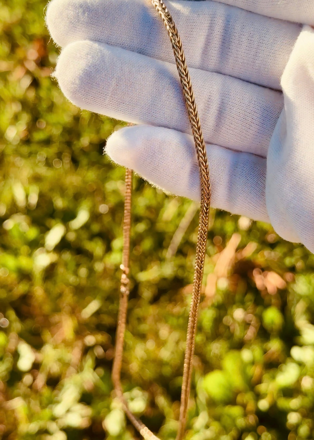 Gold Foxtail Necklace