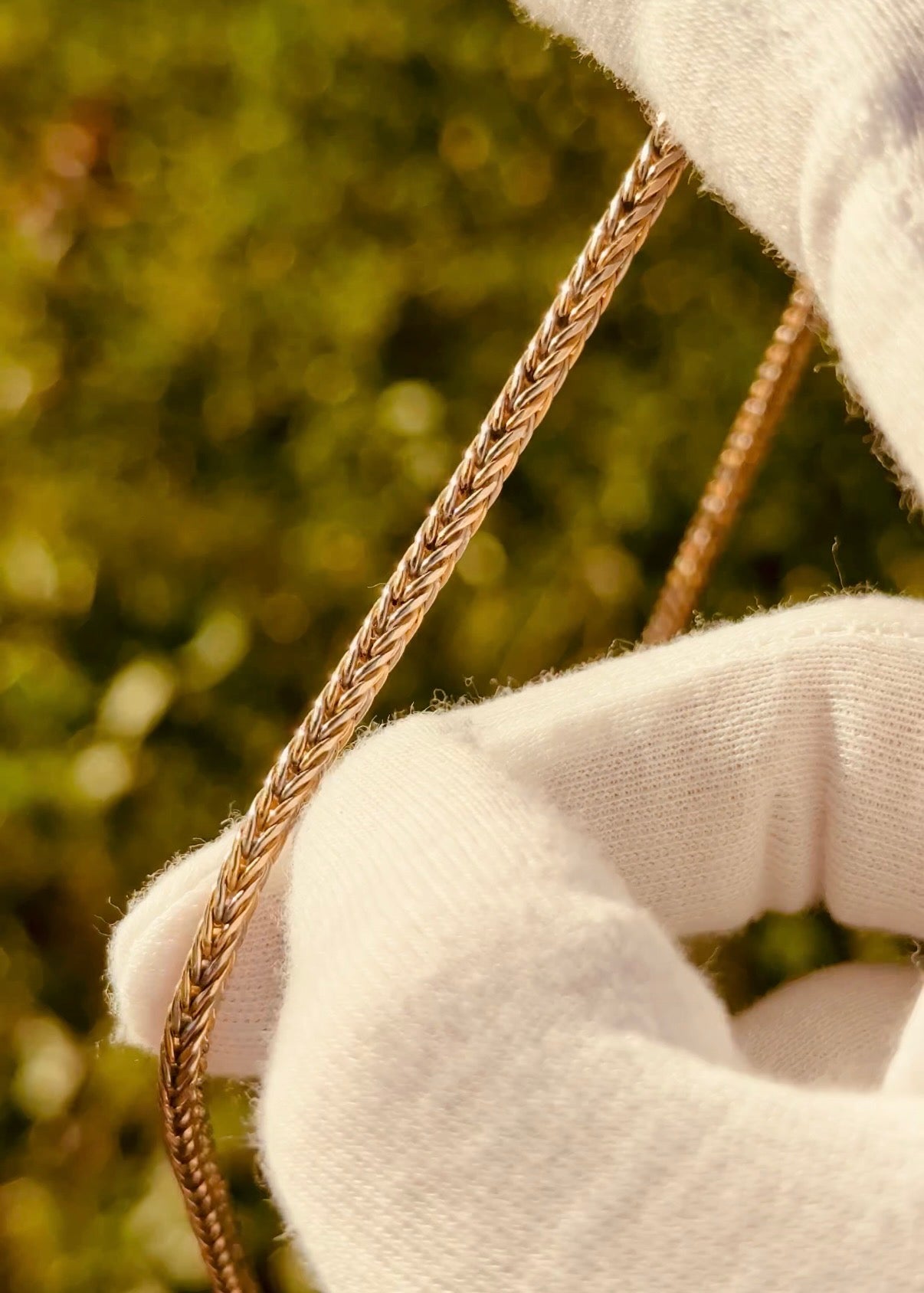 Gold Foxtail Necklace
