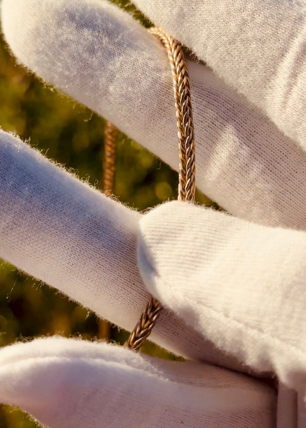 Gold Foxtail Necklace
