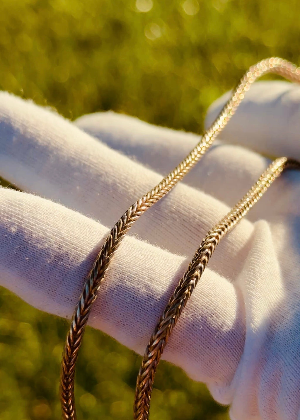 Gold Foxtail Necklace