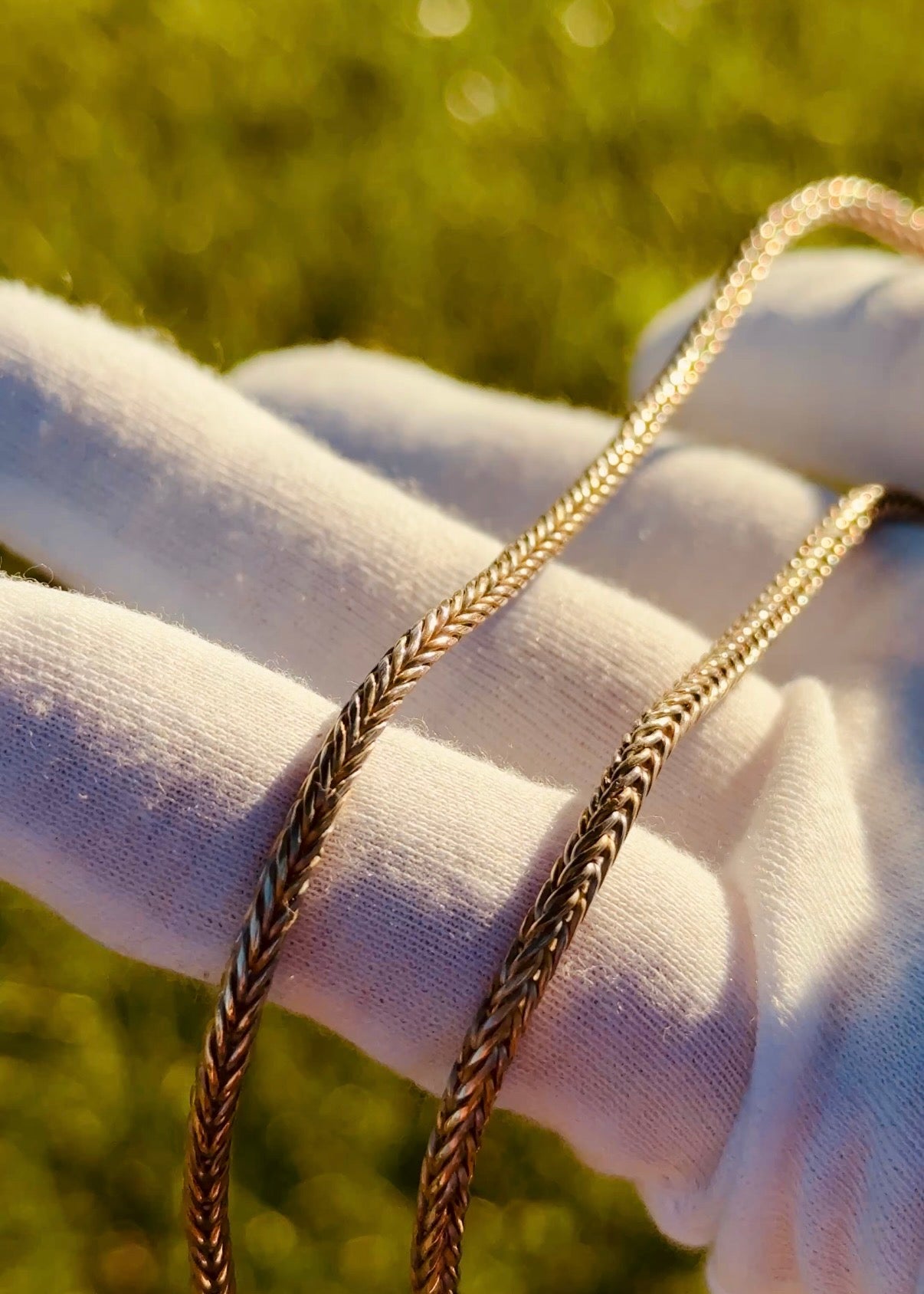 Gold Foxtail Necklace