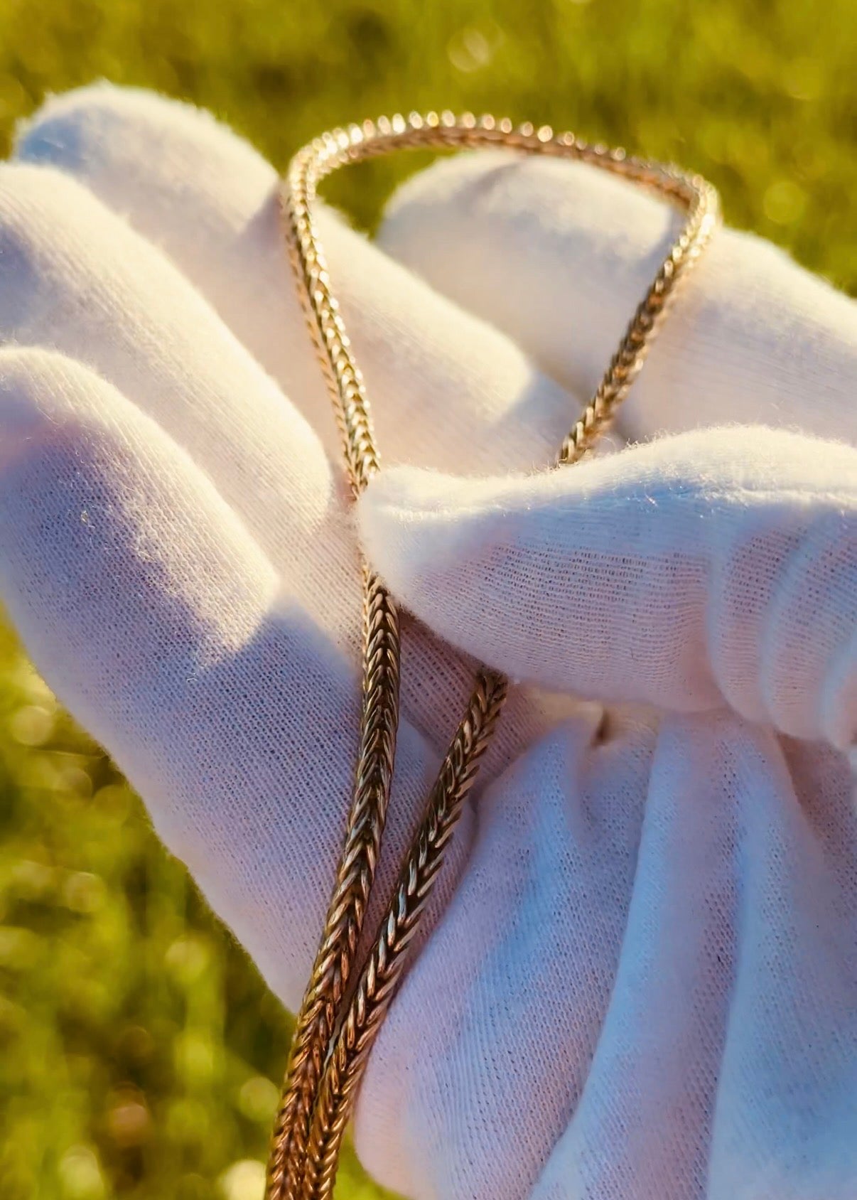Gold Foxtail Necklace