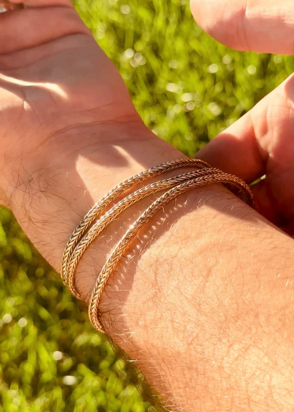 Gold Foxtail Necklace