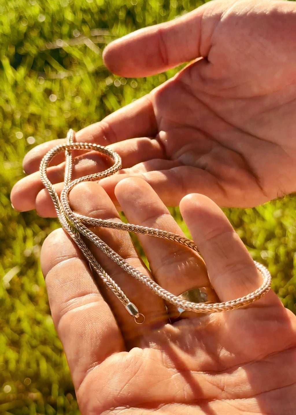 Gold Foxtail Necklace