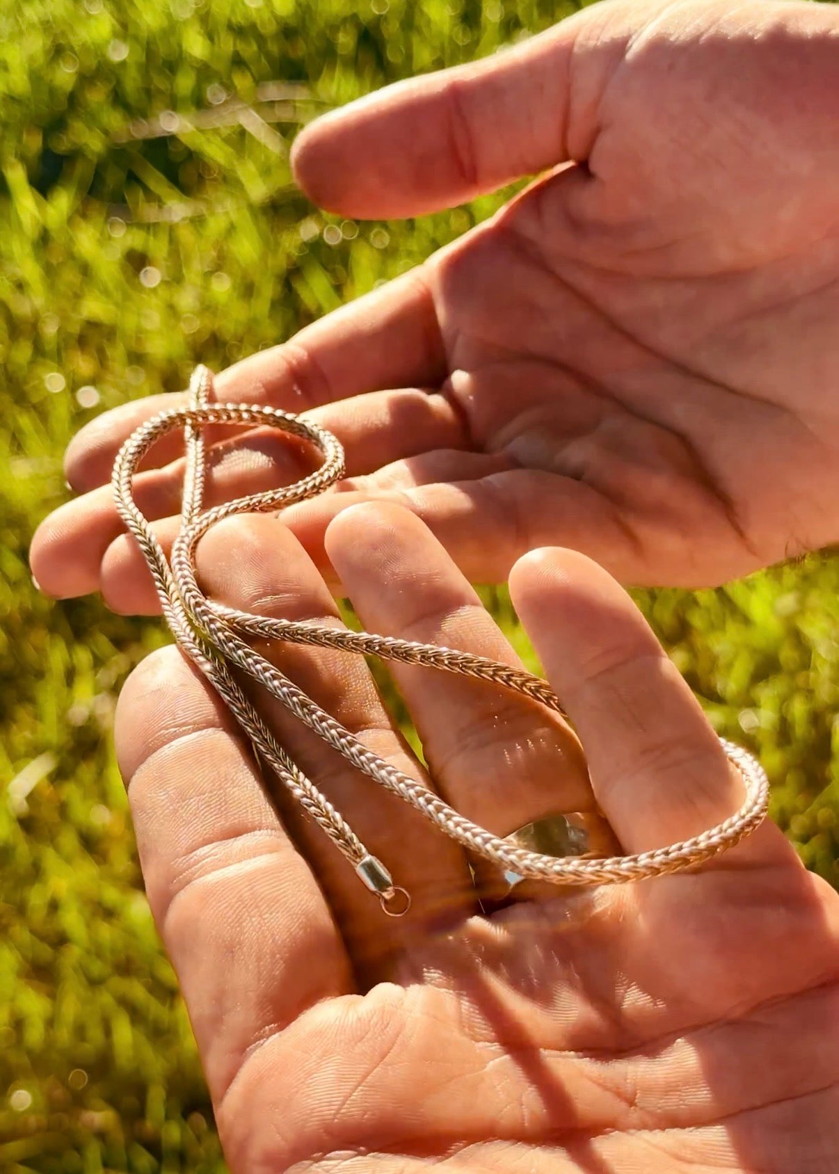Gold Foxtail Necklace