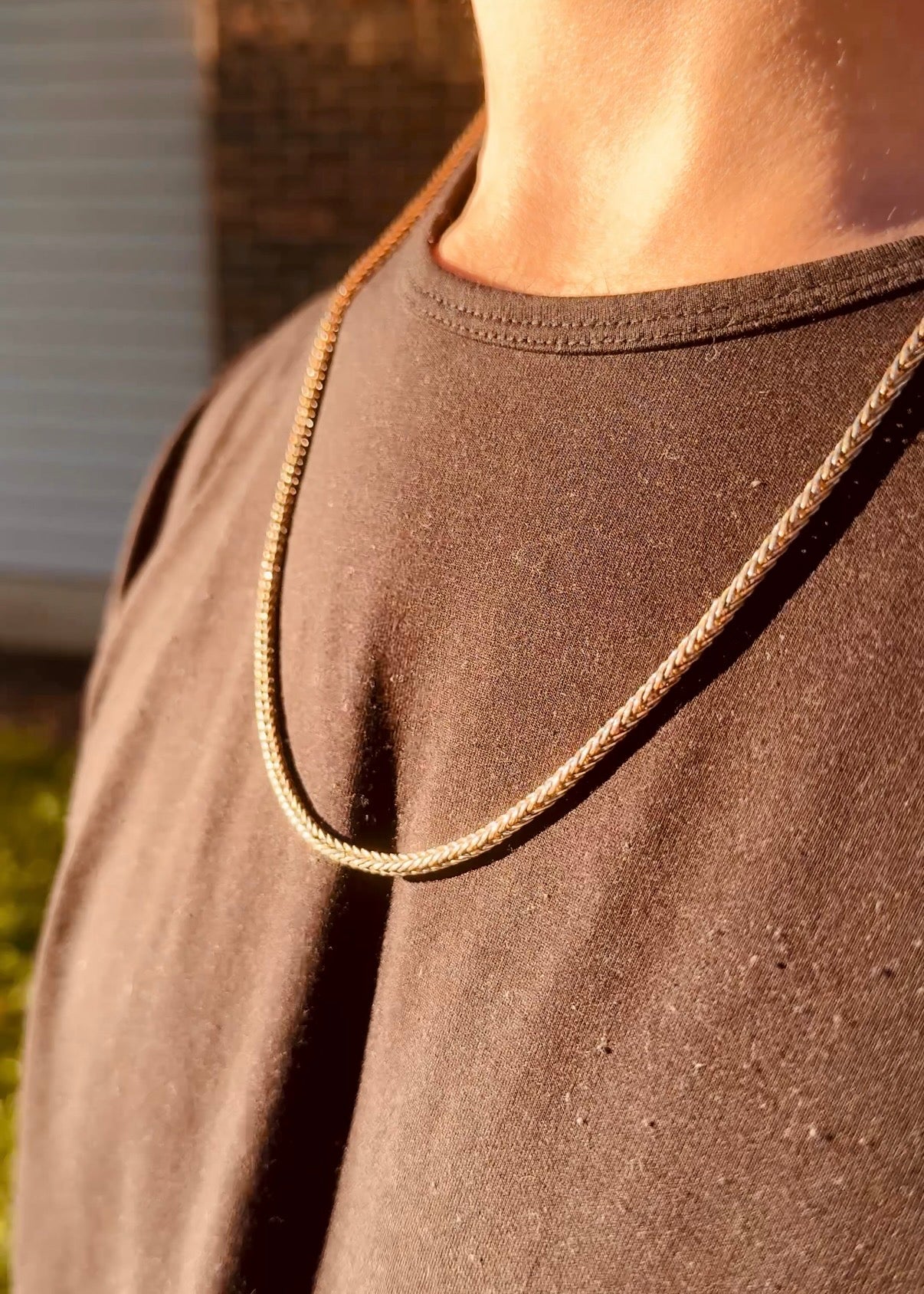 Gold Foxtail Necklace