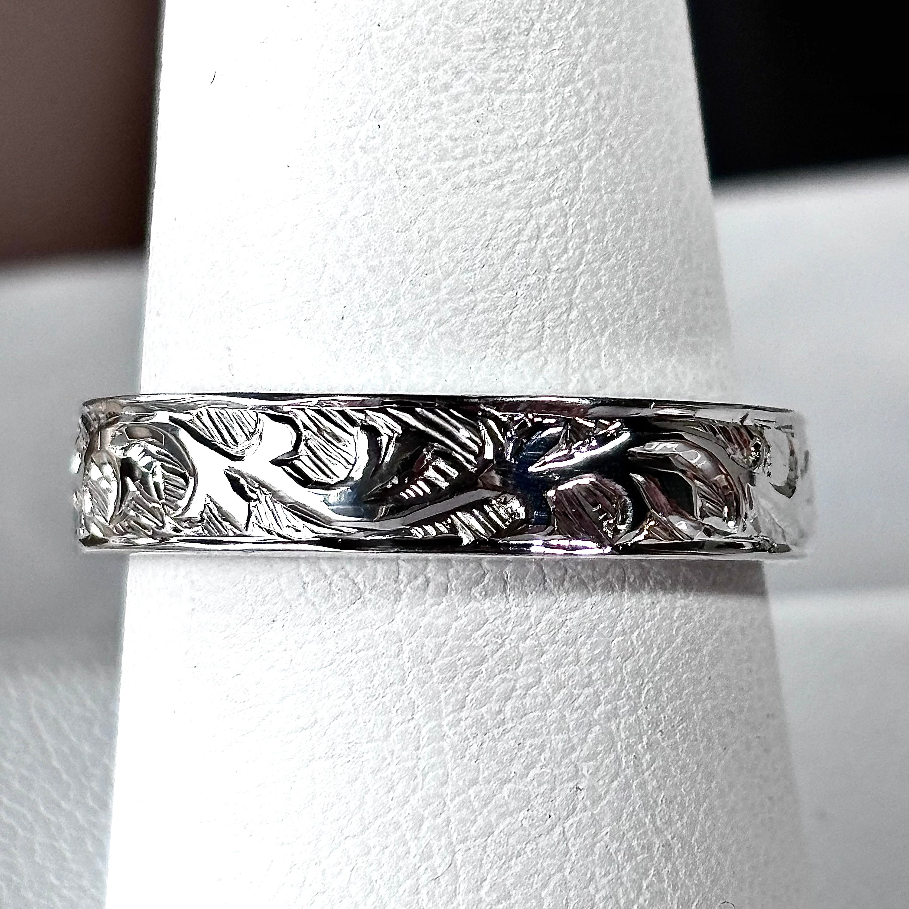 14k Hand-Engraved Band