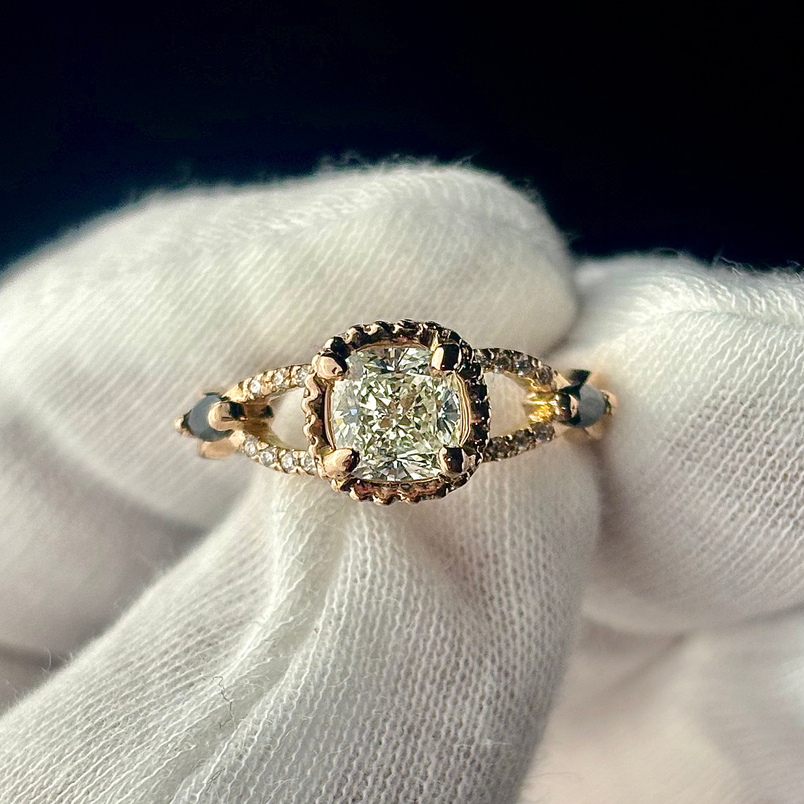Vintage Rose Gold Engagement Ring