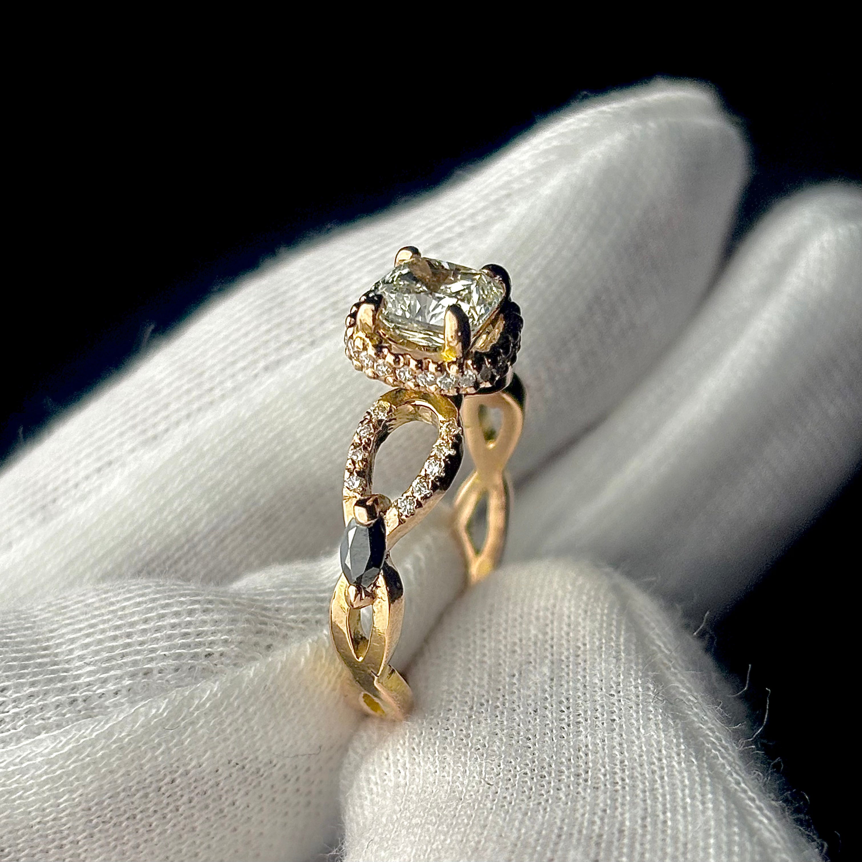 Vintage Rose Gold Engagement Ring