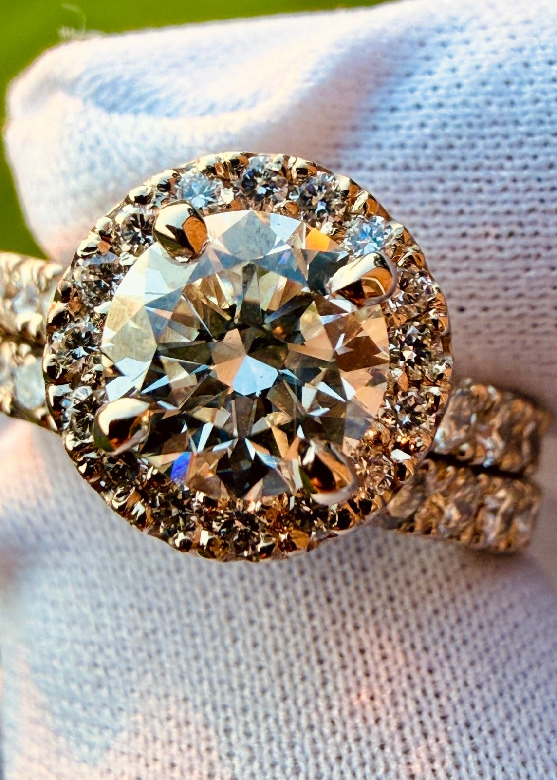 Halo Engagement Ring