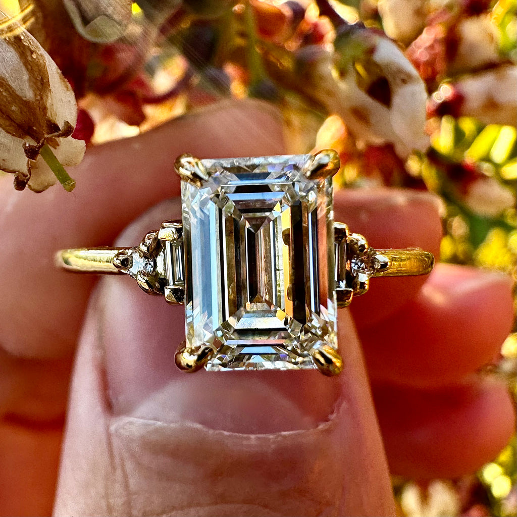 Emerald Cut Engagement Ring