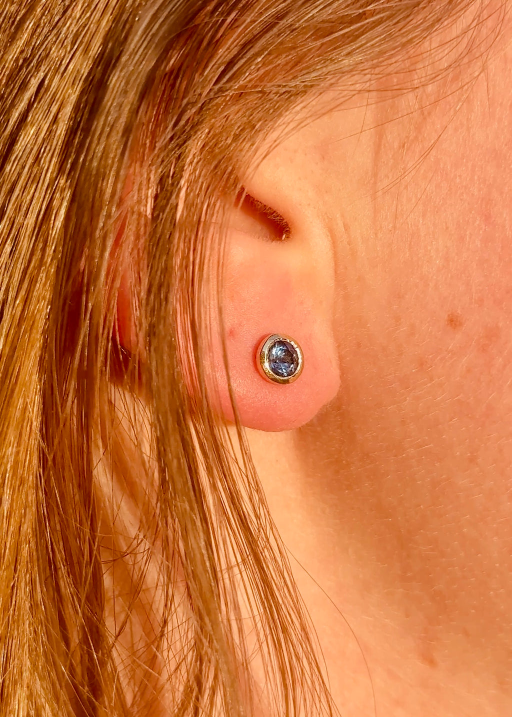 Sapphire Cup Earrings