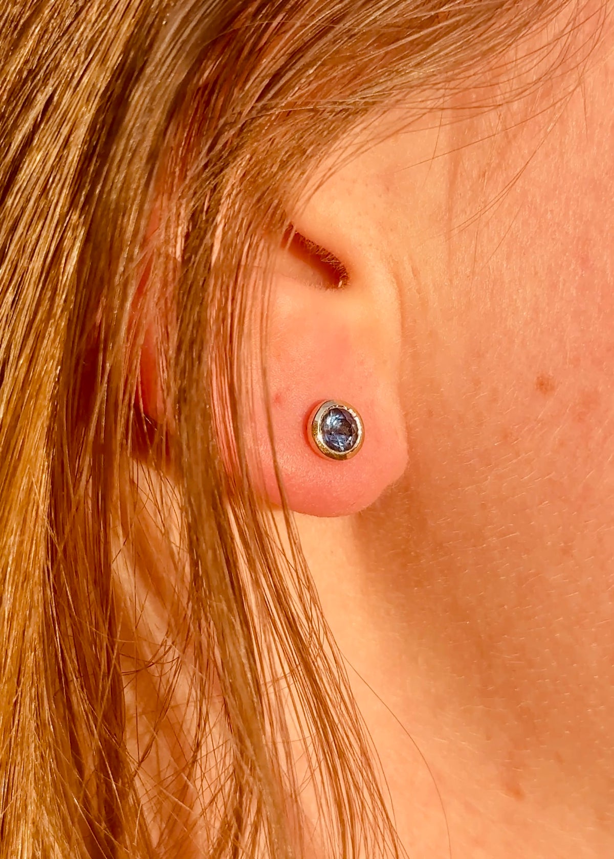 Sapphire Cup Earrings