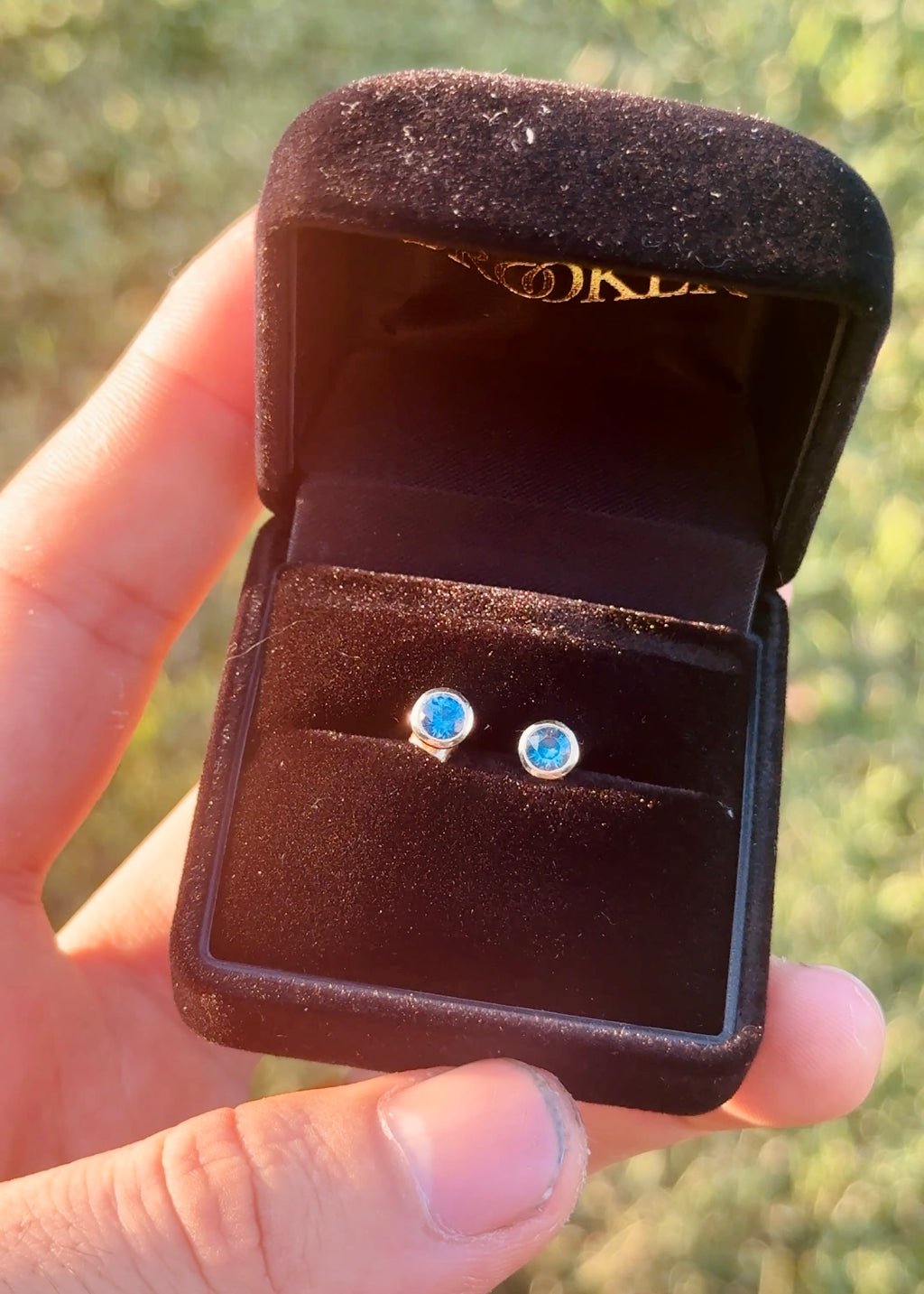 Sapphire Cup Earrings