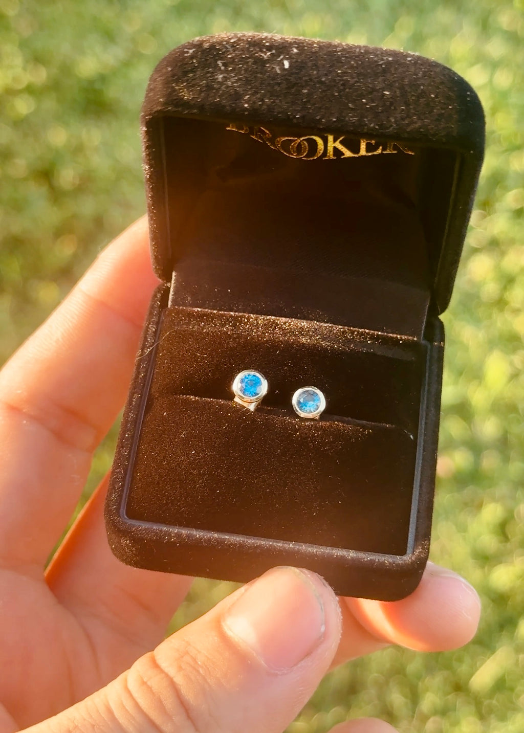 Sapphire Cup Earrings
