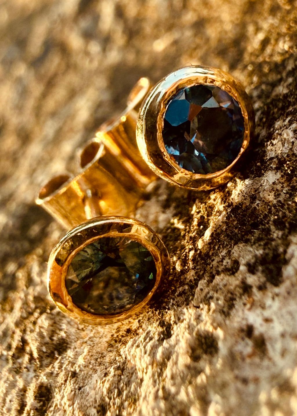 Sapphire Cup Earrings
