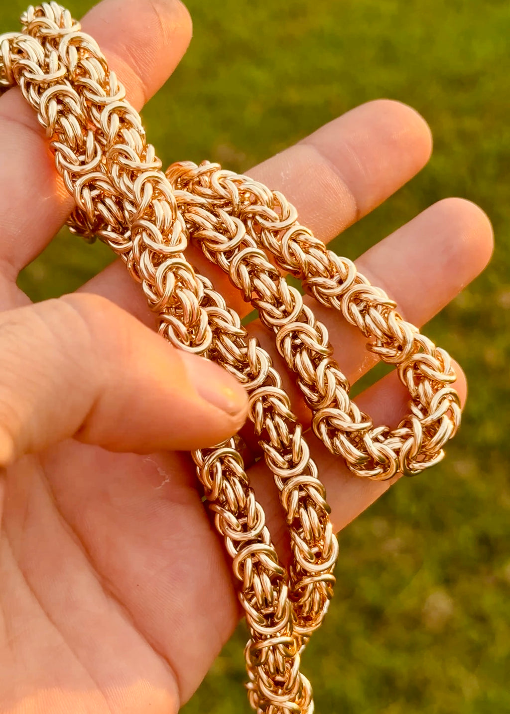 Solid Gold Byzantine Chain