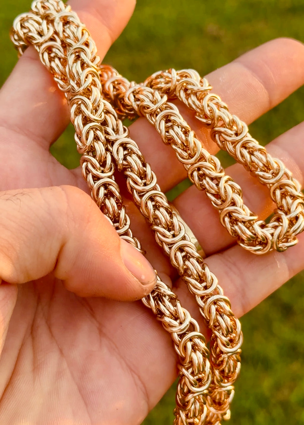 Solid Gold Byzantine Chain