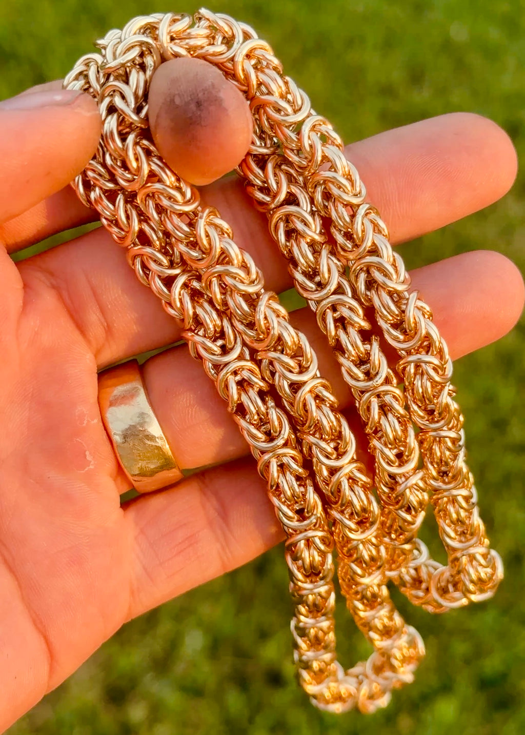 Solid Gold Byzantine Chain