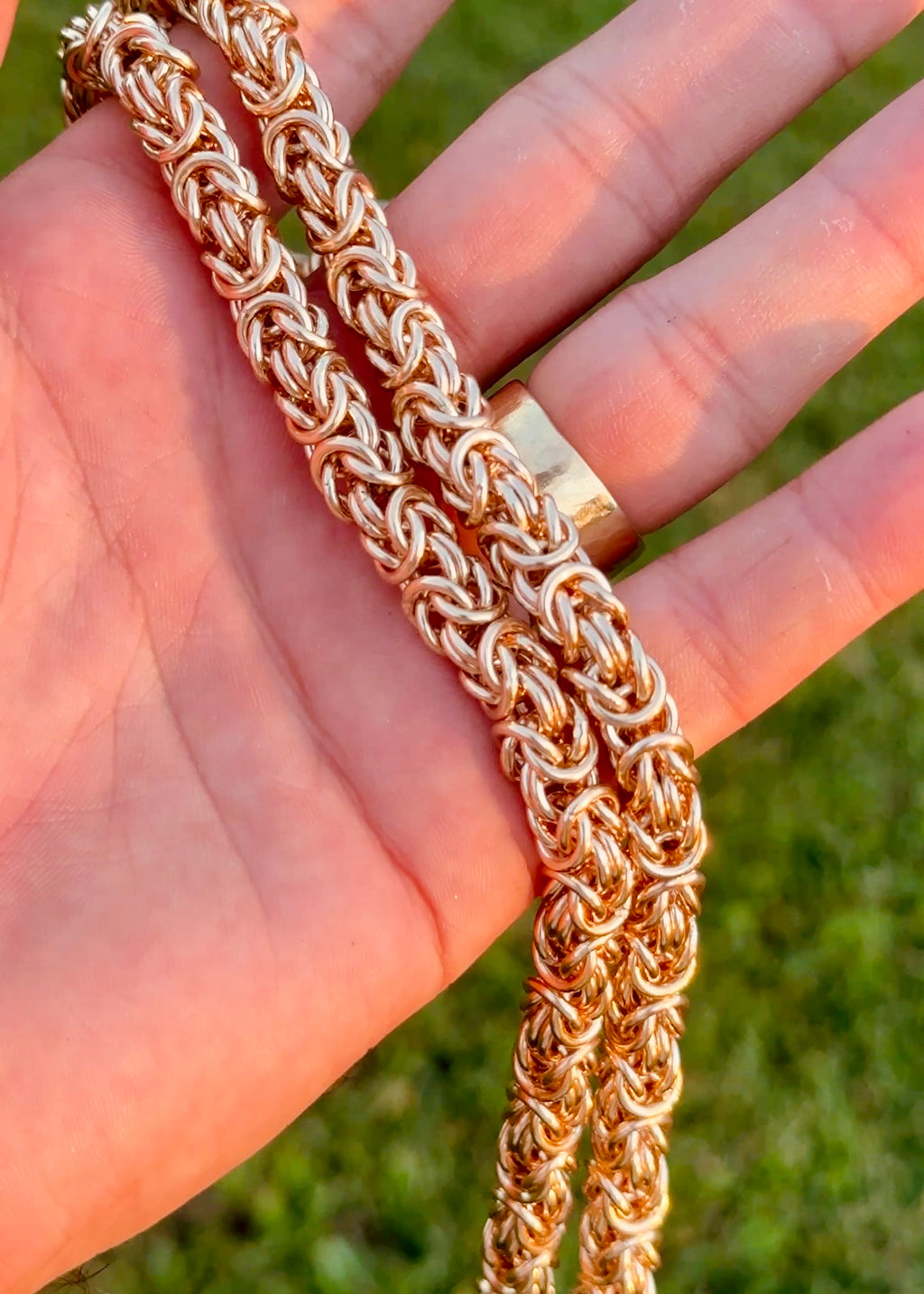 Solid Gold Byzantine Chain