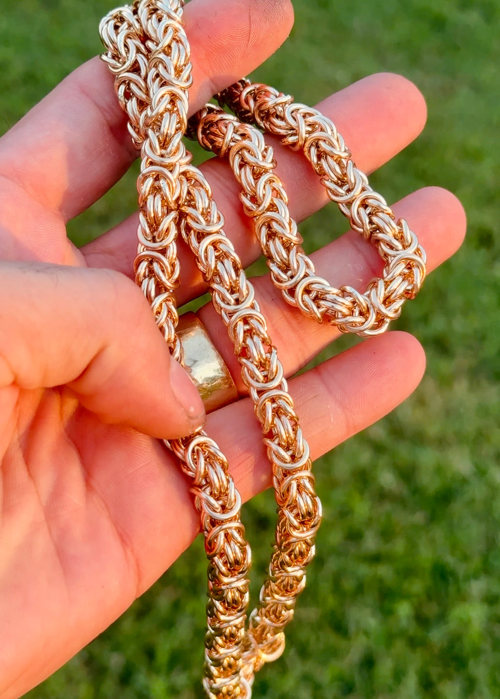 Solid Gold Byzantine Chain