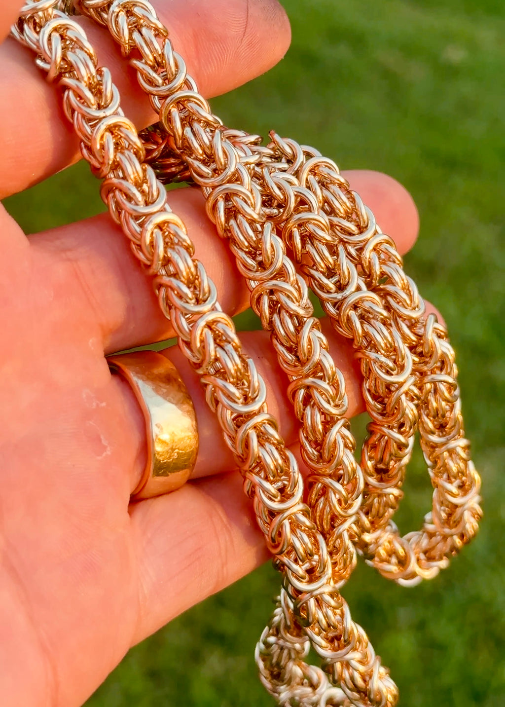 Solid Gold Byzantine Chain