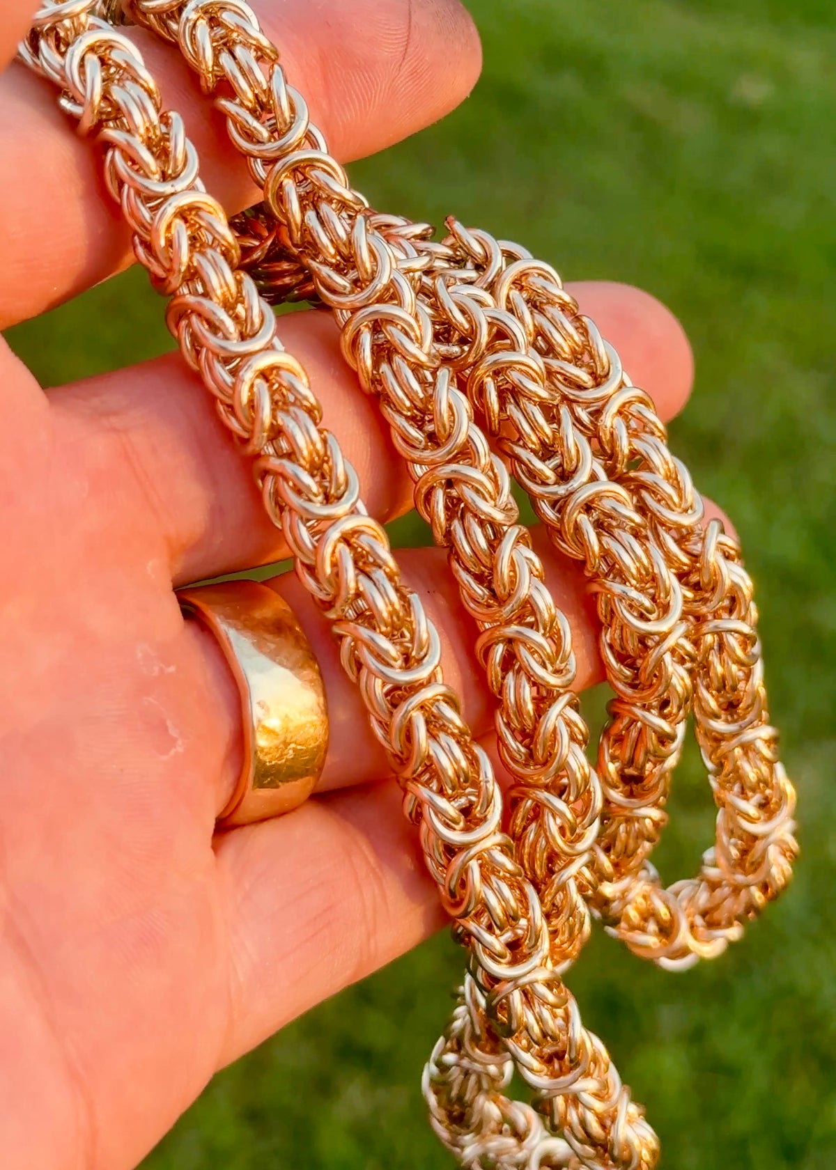 Solid Gold Byzantine Chain